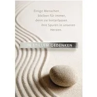 Perleberg Grußkarten Trauer – Beileid – Kondolenz - Beileidskarte im Format 11,5x17cm