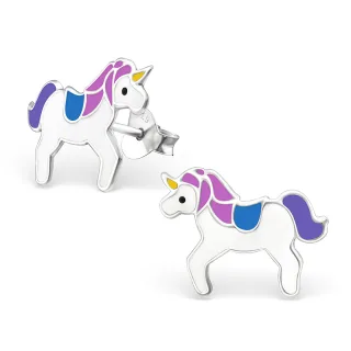 Einhorn Kinder-Ohrringe aus 925 Silber