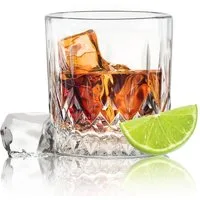 KONZEPT Whiskyglas Whisky Glas Becher 280 ml 6/12er Set, 6-tlg., Glas-Set, 280 ml