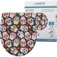 Schütte WC-Sitz Crazy Skull, Duroplast,mit Absenkautomatik und Schnellverschluss, High Gloss