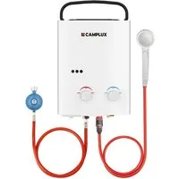 CAMPLUX Durchlauferhitzer AY132-DE, 50 mbar, min. 10 °C, max. 65 °C, LPG Propan 10 kW Durchlauferhitzer für Wohnmobil, Camping & Dusche