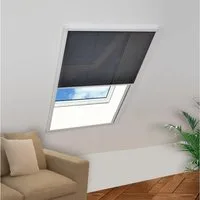 furnicato Moskitonetz Plissee Insektenschutz für Dachfenster 80x120 cm Weiß (1 St)