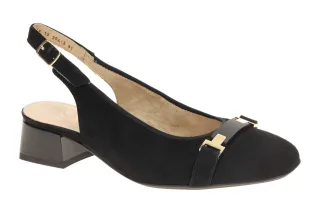 ara 12-20413 01 GRAZ 2.0 Sling Pumps Schwarz - Damenschuhe aus Echtleder mit ...