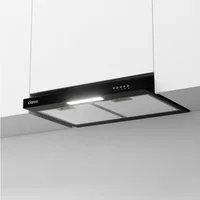 CIARRA Unterbauhaube 60 cm Dunstabzugshaube A+ 220 m³/h, Abluft & Umluft 3 Stufen VM6903DB 60 cm Dunstabzugshaube A+ 220 m³/h, Abluft & Umluft 3 Stufen VM6903DB, Leise Abzugshaube Aluminium- & Kohlenfilter, LED, 61 dB, Schwarz