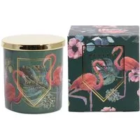 houseproud Duftkerze Tropical Duftkerze (Duftkerze mit Deckel, 1-tlg., Sojawachs), florales Design