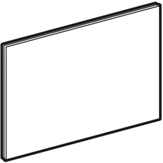 Geberit Sigma80 Ersatzteil Frontplatte Glas schwarz 242618SG1