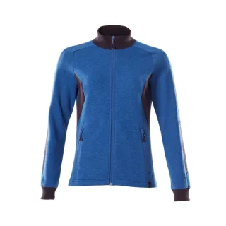 MASCOT Damen Sweatshirt mit Reißverschluss ACCELERATE Azurblau / Schwarzblau 5XL - 18494-962-91010-5XL