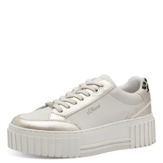 s.Oliver Shoes - Da.-Schnürer beige comb - Gr. - 37