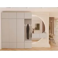 Raumhirsch Furniture Schuhschrank Garderobenschrank für Flur und Eingangsbereich (Kleiderschrank sowie Schuhschrank im SET) verschiedene Farben