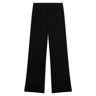 Ted Baker Gorjja Hose Aus Schwarzem Crêpe Mit Weitem Bein Und Paspelierung