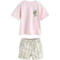 Next T-Shirt & Shorts Kurzärmeliges T-Shirt und Shorts im Set (2-tlg)