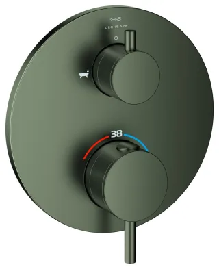 GROHE Thermostat-Wannenbatterie Atrio 24359 für 35604 2-W-Umstellung satin graphite, 24359MG0 24359MG0