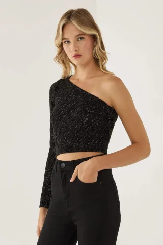 Einschulter-Stricktop