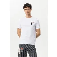 Mey Pyjamaoberteil Mey T-Shirt Serie mey x LORIOT mit Print T-Shirt (1-tlg) Limited Edition mit LORIOT