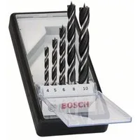 BOSCH Holzbohrer Holzspiralbohrer-Set Robust Line, 5-teilig, 4, 5, 6, 8, 10 2607010527