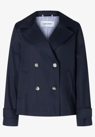 MORE & MORE - Kurztrench blau - Gr. - 36