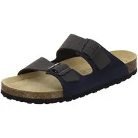 AFS-Schuhe 310040 Zweischnaller Pantolette für Herren mit Fußbett, bequeme Sandalen aus Leder