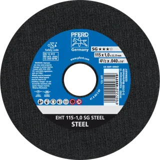 PFERD TOOLS Trennscheibe EHT gerade Leistungslinie SG STEEL für Stahl - 61340382
