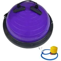 TRUTZHOLM Balanceboard Yoga Gymnastik Balance Half Ball lila Trainingsball Fitnessball ø 60cm