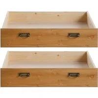 OTTO home Schublade Madrid (2 St), aus Massivholz, der Unterboden ist aus einer Hartfaserplatte