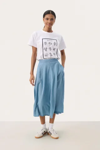 Rock A-shape Light Blue Denim