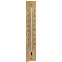 TFA Dostmann Raumthermometer TFA 12.1059 analoges Thermometer, massive Eiche, 1-tlg.