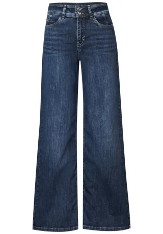 Street One - Wide Leg Jeans blau - Gr. - 32