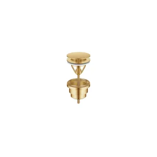Dornbracht Ablaufgarnitur ohne Druckverschluss SERIENNEUTRAL 10126970 Gold gebürstet (PVD),10126970- 10126970-37