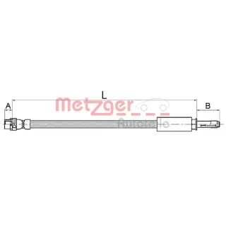 Metzger Bremsschlauch hinten BMW E81 E87 F20 F21 E88 E82 E90 E93 E92