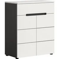 Home affaire Schuhkommode REHAT, TOPSELLER!, Breite 80cm, 2 Türen, 1 Schubkasten, 4 Fächer (1 St., in verschiedenen Farben erhältlich, Platz für ca. 12 Paar Schuhe), Schuhschrank, Kommode, Garderobenschrank, Anrichte, Sideboard