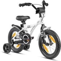 PROMETHEUS BICYCLES Kinderfahrrad HAWK 14 Zoll ab 4 Jahre, 1 Gang, Junge Mädchen Fahrrad Kinder mit Rücktrittbremse Stützräder
