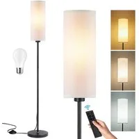 Ophy Stehlampe Moderne Stehleuchte mit Fernbedienung – dimmbar, Fußschalter, inkl. 9‑W‑LED – für Ecken & Wohnräume