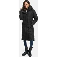 Marikoo Winterjacke Michikoo Extra langer Schnitt mit seitlichen Gehschlitzen