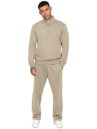Enzo Milano | Herren Trainingsanzug mit Half-Zip Sweatshirt