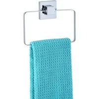 WENKO Handtuchring Vacuum-Loc Quadro, Befestigen ohne bohren