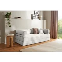 homsy by Ana Johnson Schlafsofa Folda Dauerschläfer, B: 206 cm, Liegefl. 181x198 cm, mit Bett-/Schlaffunktion, inkl. 1x Zierkissen, Tonnentaschenfederkern