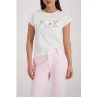 Monari T-Shirt Shirt Basic Schmuck Regular fit mit Strasssteinen