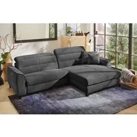 Jockenhöfer Gruppe Ecksofa Double One L-Form, B: 288 cm, 2x120 cm breite, elektr. Relaxfunktionen, Kopfteilverstellung, USB-Anschluss & Zierkissen