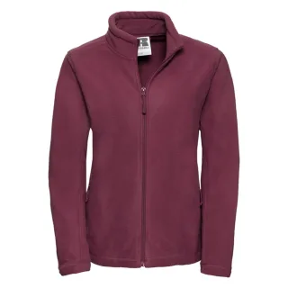 Russell - Fleecejacke Durchgehender Reißverschluss für Damen - Für Außen (Burgunderrot)