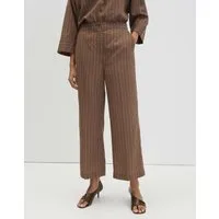 someday Culotte Celino cropped stripe mit Nadelstreifen Leicht strukturierter Look mit feinen Streifen und Bügelfalten