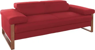 W.SCHILLIG 2-Sitzer "finn" German Design Award 2016, Fußgestell Nussbaum natur, Breite 210 cm