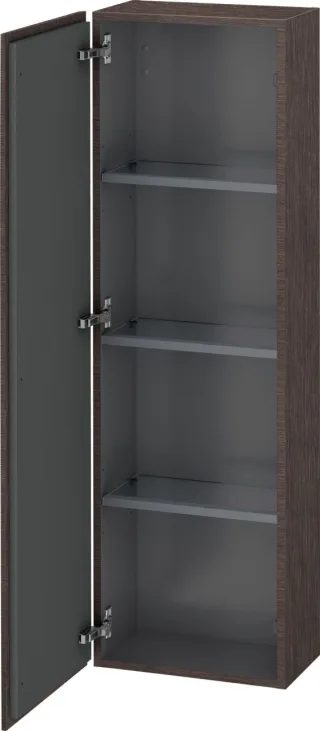 Duravit L-Cube Halbhochschrank Eiche dunkel gebürstet Matt 400x243x1320 mm - LC1168L7272 LC1168L7272
