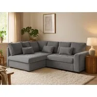 Beautysofa Ecksofa RAMO mit Schlaffunktion 160x200 cm, im Set mit Topper