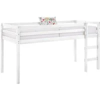 OTTO home Hochbett Alpi aus schönem massivem Kiefernholz, Außenmaßenbreite 103 cm