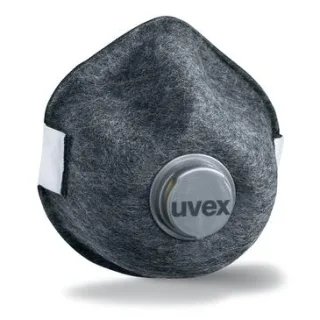 uvex silv-Air pro 7220 Atemschutzmaske FFP2 mit Ausatemventil silber one size - 8707220