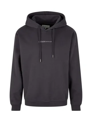Denim Tom Tailor - Hoodie mit Bio-Baumwolle coal grey - Gr. - S