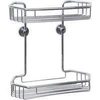 tesa Duschablage 1x tesa draad Duschregal, Komplett-Set 2-tlg., chrom 13,5 cm : 27,5 cm : 28,5 cm