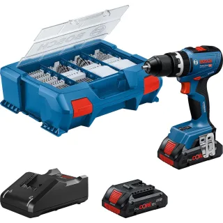 Bosch Akku-Schlagbohrschauber GSB 18V-65, 2 x Akku GBA 18V 4.0Ah, L-Case Pick & Click - 06019N3307