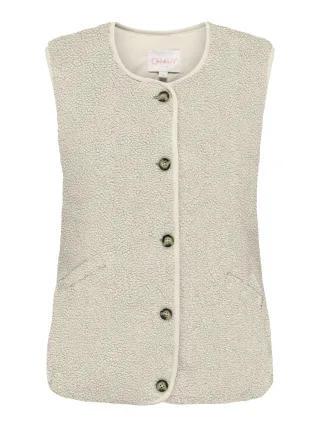 ONLY - ONLBABY TEDDY VEST PNT Birch - Gr. - L