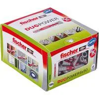 Dübel DUOPOWER 6x50 LD hellgrau/rot, 100 Stück